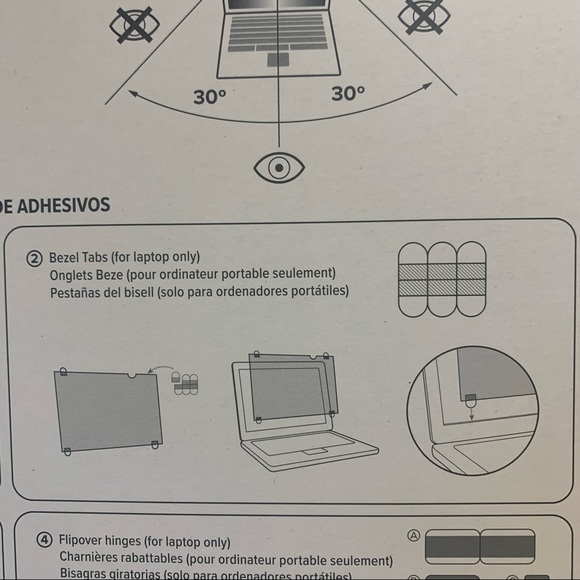(2) Targus 4Vu Privacy Screens compatible with 17” laptops. NWT - Picture 8 of 15